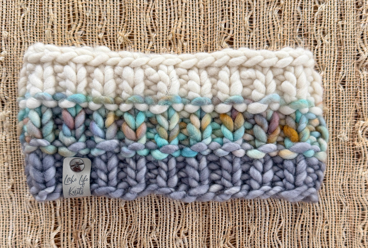 Cream & Multicolor Merino Wool Eco Headband