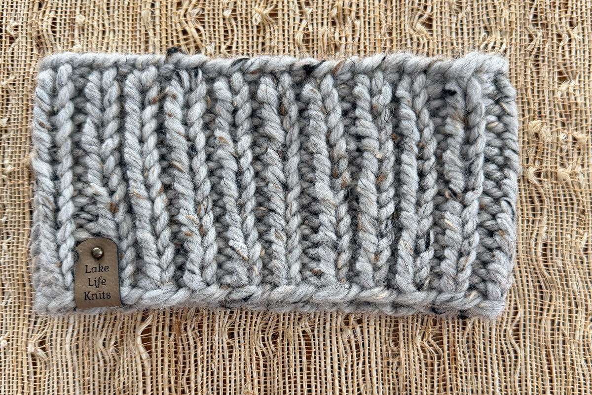 Gray Wildwood Headband – Acrylic & Wool Blend